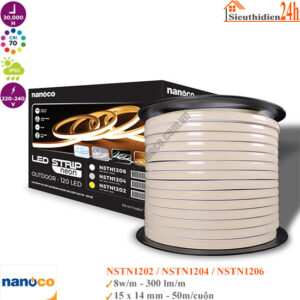 Đèn Led Dây Ngoài Trời Nanoco NSTN120 8w 50m 220V