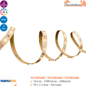Đèn Led Dây Trong Nhà Nanoco NSTID168 12w/m 5m 24V