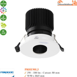Đèn Spotlight Âm Trần Paragon PRHE90L3 3w