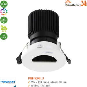 Đèn Spotlight Âm Trần Paragon PRHK90L3 3w