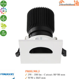 Đèn Spotlight Âm Trần Paragon PRHL90L3 3w
