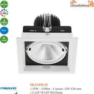 Đèn Spotlight Âm Trần Paragon OLT115L15 15w