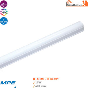 Bộ Đèn Led Tube Siêu Mỏng MPE BT8-60 10w 0.6m