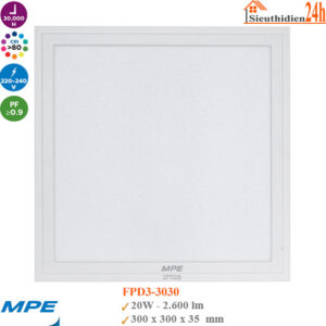 Đèn Led Panel MPE FPD3-3030 20w 300x300