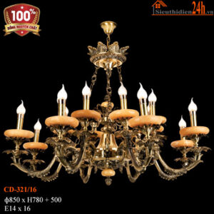 Đèn Chùm Đồng Euroto CD-321/16