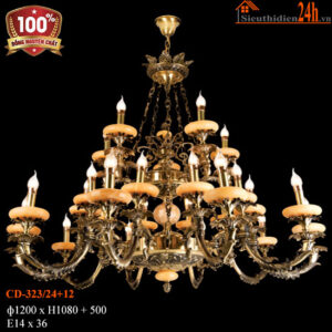 Đèn Chùm Đồng Euroto CD-323/24+12