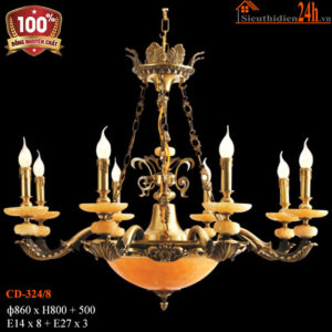 Đèn Chùm Đồng Euroto CD-324/8