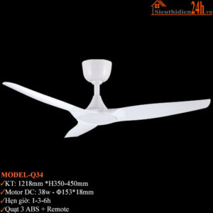 Quạt Đèn Trần Euroto Model-Q34