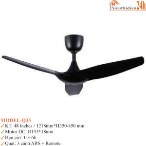 Alternative view of Quạt Đèn Trần Euroto Model-Q34