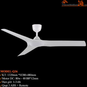 Quạt Đèn Trần Euroto Model-Q36