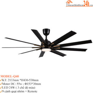 Quạt Đèn Trần Euroto Model-Q40