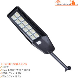 Đèn Đường NLMT Euroto Solar-76 300w