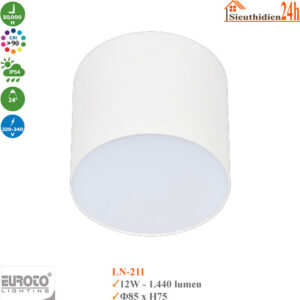 Đèn Lon Nổi Chống Chói Euroto LN-211 12w