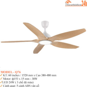 Quạt Đèn Trần Euroto Model-Q76