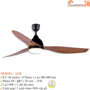 Quạt Đèn Trần Euroto Model-Q18