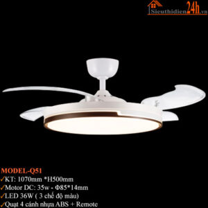 Quạt Đèn Trần Euroto Model-Q51