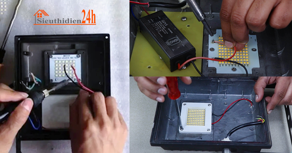 Cách sửa đèn pha Led