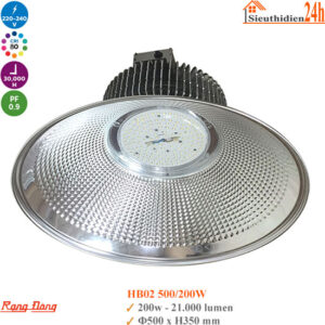 Đèn LED Highbay Rạng Đông HB02 500/200W