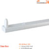 Máng Đèn Led Tuýp 1m2 Rạng Đông FS 40/36x1 M9 Máng Đèn Led Tuýp 1m2 Rạng Đông FS 40/36x1 M9