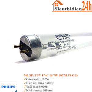 Bóng Đèn UV Diệt Khuẩn 60cm Philips TUV 16.7w T8 G13