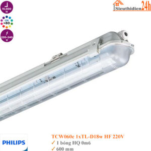 Máng Chống Thấm Philips TCW060c 1xTL-D18w HF 220v 0.6m