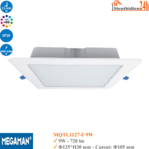 Đèn Led Âm Trần Vuông 9w Megaman MQTL1127-F