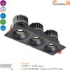 Đèn Spotlight Âm Trần Euroto LA-613 12W*3 Đèn Spotlight Âm Trần Euroto LA-613 12W*3