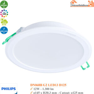 Đèn Led Âm Trần 12w Philips DN068B G2 LED13 D125