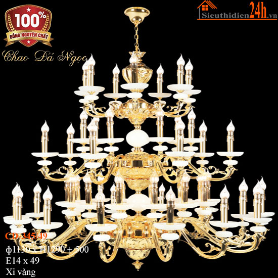 Đèn Chùm Đồng Cổ Điển Euroto CD-345/49