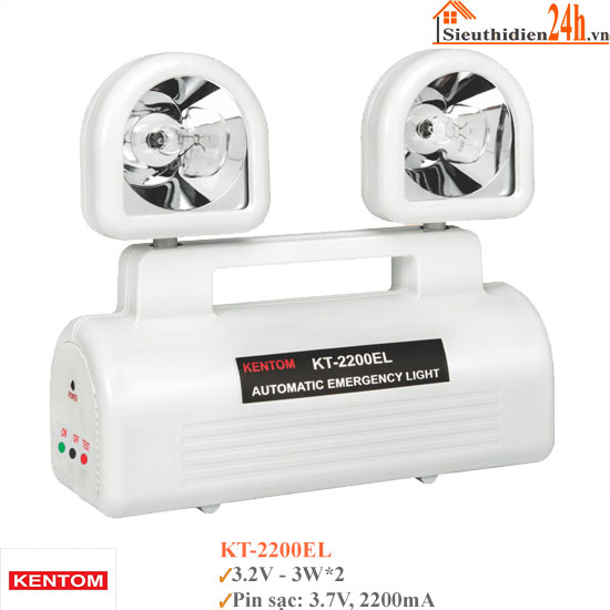Đèn Sạc Chiếu Sáng Khẩn Cấp KenTom KT- 2200EL