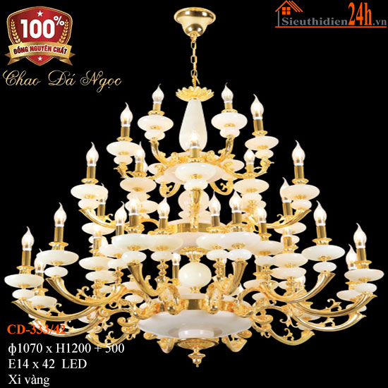 Đèn Chùm Đồng Cổ Điển Euroto CD-333/42