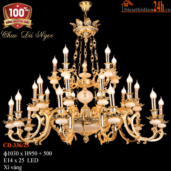 Đèn Chùm Đồng Cổ Điển Euroto CD-336/25