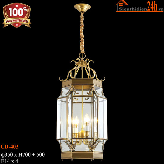 Đèn Thả Trần Cổ Điển Euroto CD-403