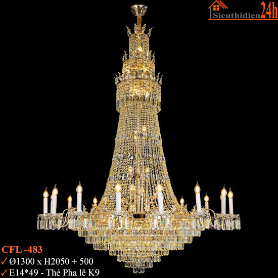 Đèn Chùm Pha Lê Euroto CFL-483