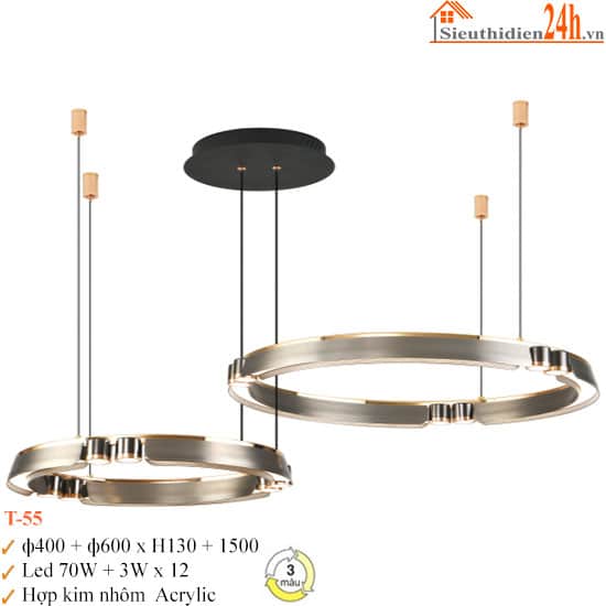 Đèn Thả Trần Euroto T-55