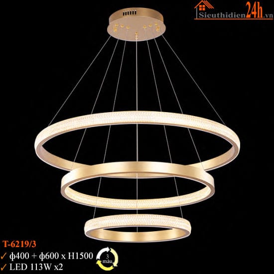Đèn Thả Trần Euroto T-6219/3