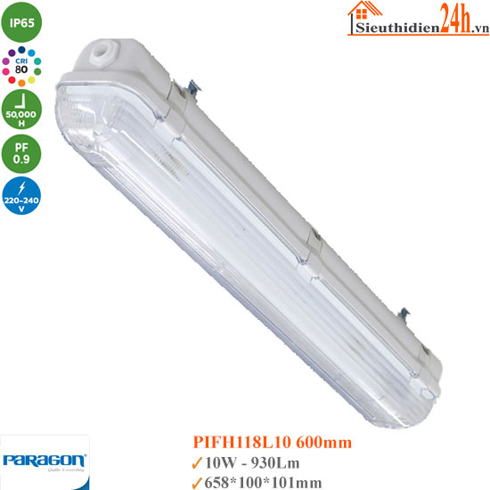 Đèn Chống Thấm Paragon PIFH118L10 10W