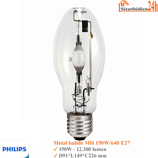 Bóng Đèn Cao Áp Metal Halide Philips MH 150w E27