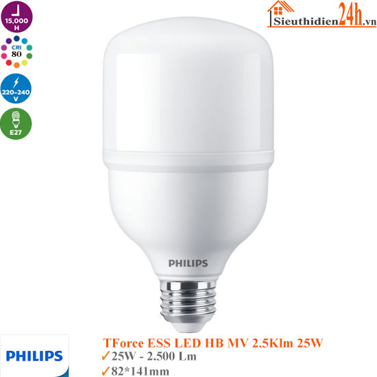 Bóng đèn Led Philips TForce ESS LED 2.5klm 25w E27