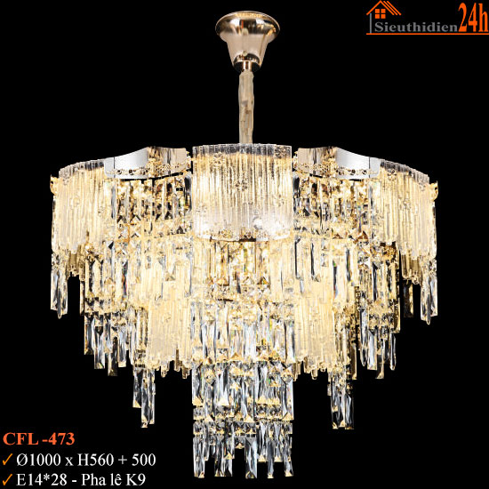 Đèn Chùm Pha Lê Euroto CFL-473