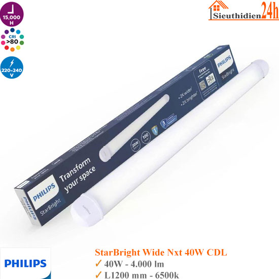 Đèn Led Bán Nguyệt Philips StarBright 40w 1200mm