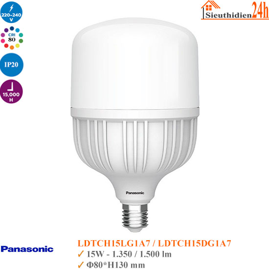 Bóng Đèn Trụ Panasonic T1 LDTCH15DG1A7 15w
