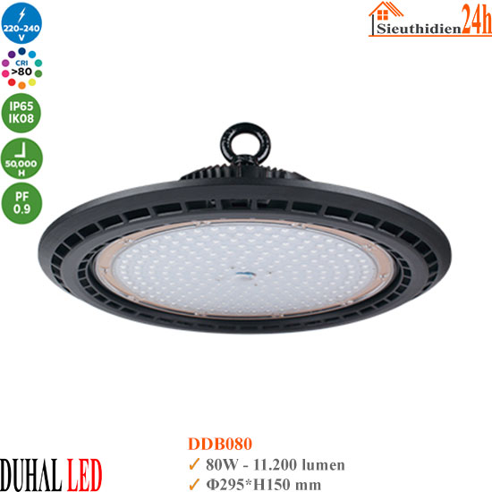 Đèn Led Highbay Duhal DDB080 80W