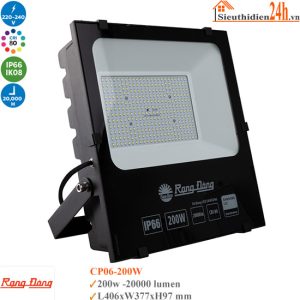 Đèn Pha Led Rạng Đông CP06 200W