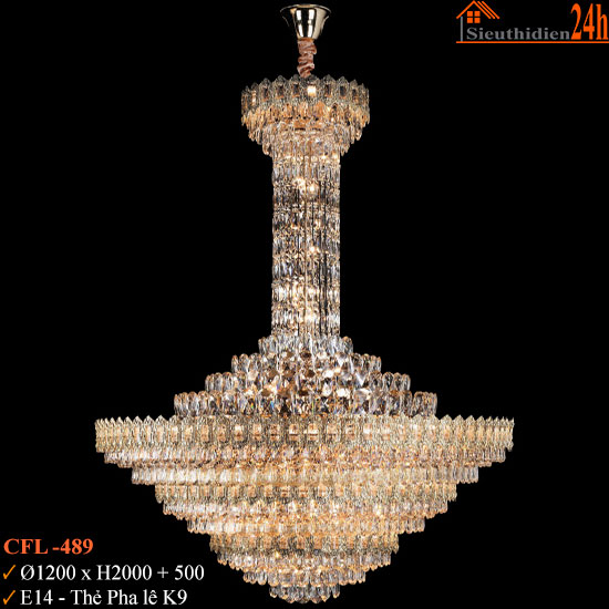 Đèn Chùm Pha Lê Euroto CFL-489