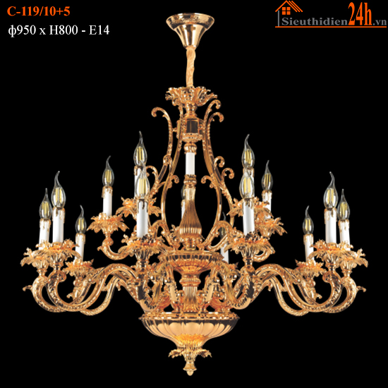 Đèn chùm Euroto C-119/10+5