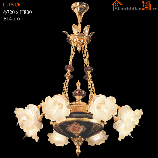 Đèn chùm Cổ Điển Euroto C-151/6