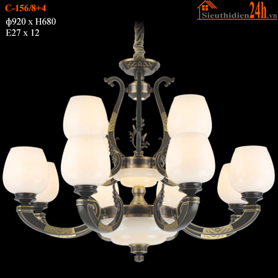 Đèn Chùm Cổ Điển Euroto C-156/8+4