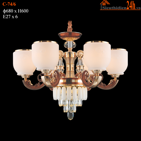 Đèn Chùm Cổ Điển Euroto C-74/6