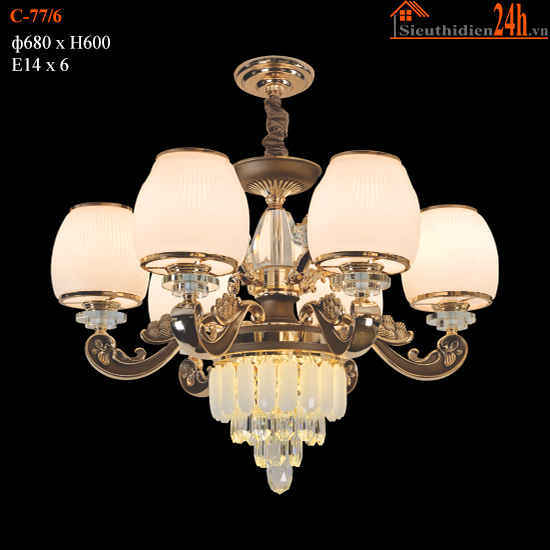Đèn Chùm Cổ Điển Euroto C-77/6